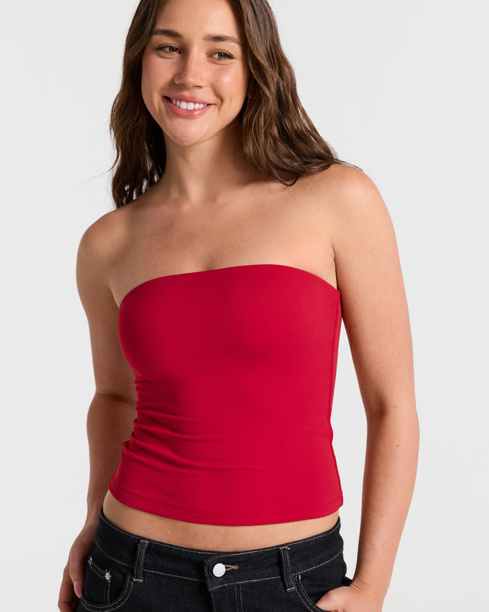 Basic Double Layer Bandeau Top