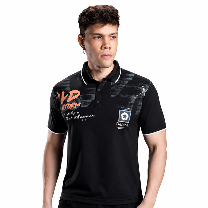 Men's Printed Polo T-Shirt | Fancy Collar Half Sleeve | Imported Tencil Lycra Fabric | 220-225 GSM | Regular Fit | Casual & Daily Wear - ANS Billion