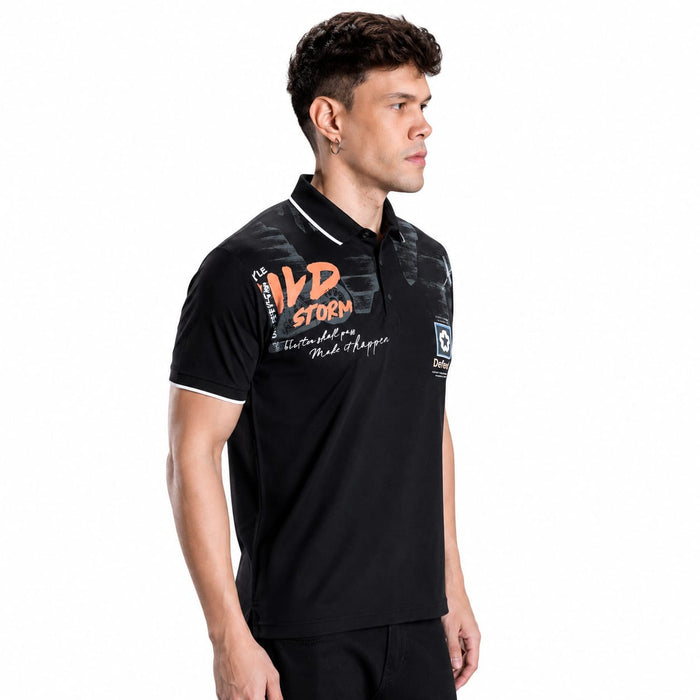 Men's Printed Polo T-Shirt | Fancy Collar Half Sleeve | Imported Tencil Lycra Fabric | 220-225 GSM | Regular Fit | Casual & Daily Wear - ANS Billion