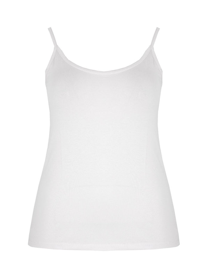 Basic white viscose tank top _ Mat