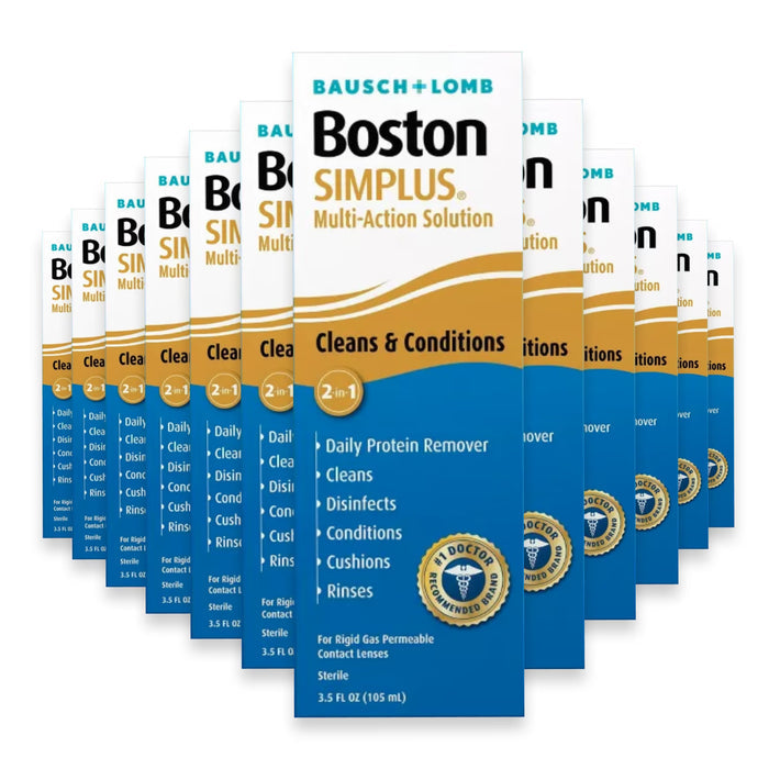 Bausch + Lomb Boston SIMPLUS RGP Solution 3.5 fl oz - 24 Pack