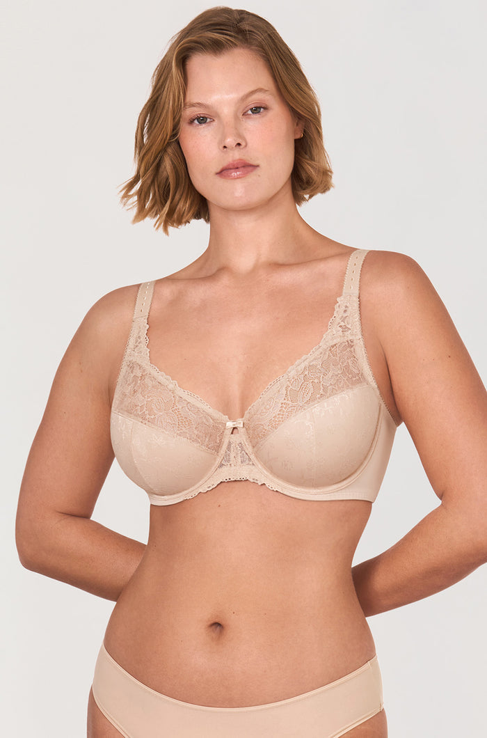 Women's Beauty Lace Bra Beige