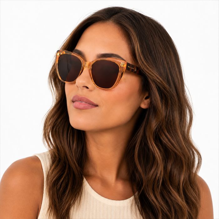 Ben Hunt Buy Stood Rectangular Sunglasses Brown For womens