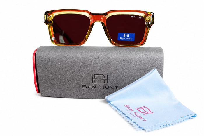 BEN HUNT Premium Square Men Sunglasses