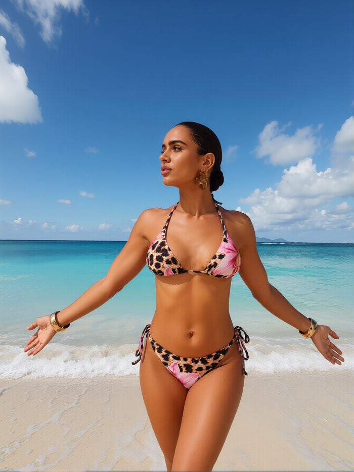 Bikini Sets for Women Halter Two Piece Swimsuit Bathing Suit Sexy Padded Swimwear