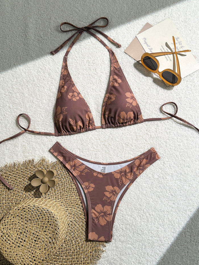 Bikini Sets for Women Two Piece Swimsuit Floral Sexy Bathing Suit Triangle Top Modest Swim Suits 2026 Teens