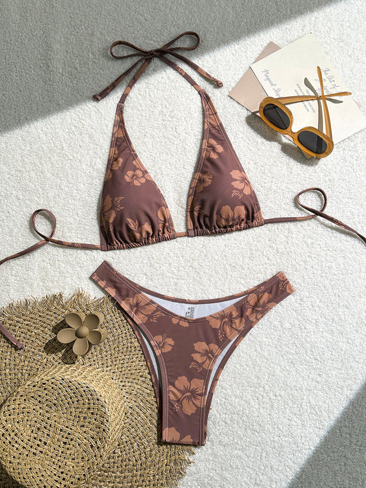 Bikini Sets for Women Two Piece Swimsuit Floral Sexy Bathing Suit Triangle Top Modest Swim Suits 2026 Teens