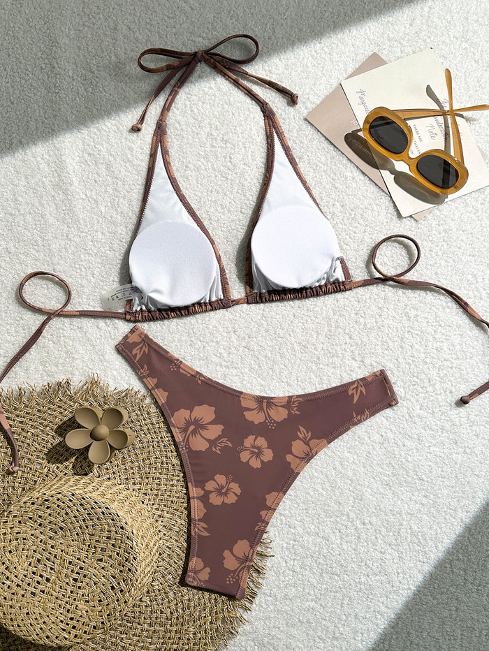 Bikini Sets for Women Two Piece Swimsuit Floral Sexy Bathing Suit Triangle Top Modest Swim Suits 2026 Teens