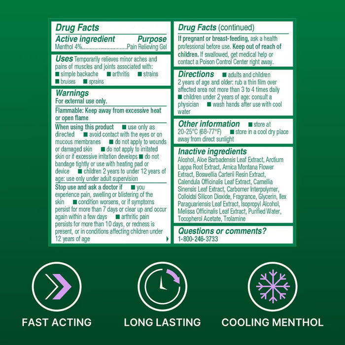 Biofreeze Overnight Pain Relief Roll-On - 2.5 oz - 24 Pack