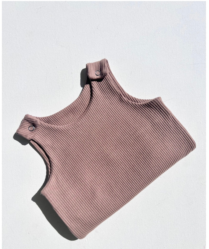 Biscuit Ribbed Romper
