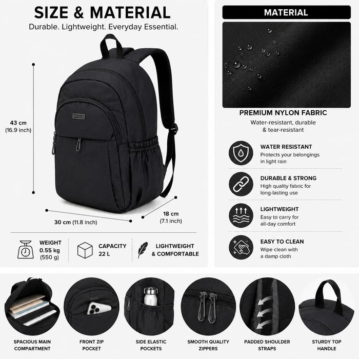 Black Laptop Backpack