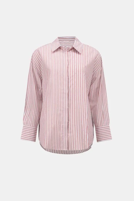 Blouse boxy en Tencel à rayures - Joseph Ribkoff