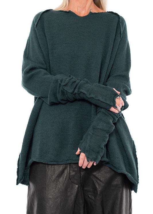 BOILED WOOL FINGERLESS CUFF