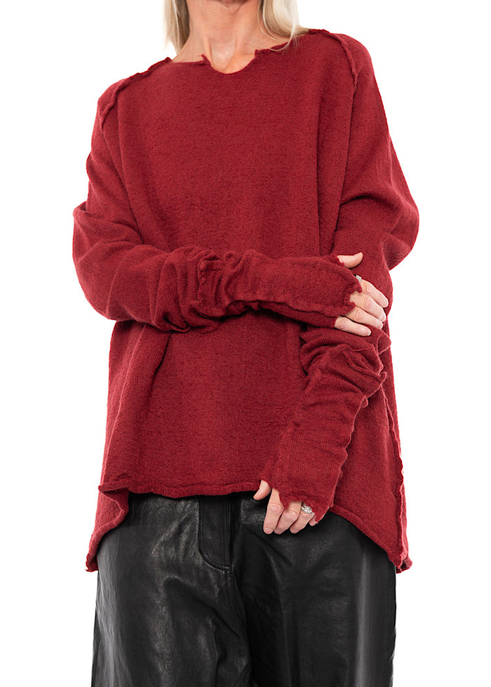 BOILED WOOL FINGERLESS CUFF