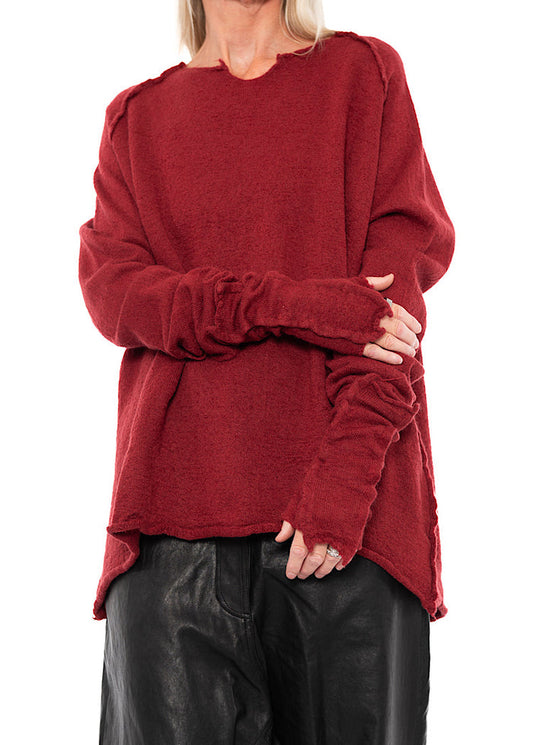 BOILED WOOL FINGERLESS CUFF
