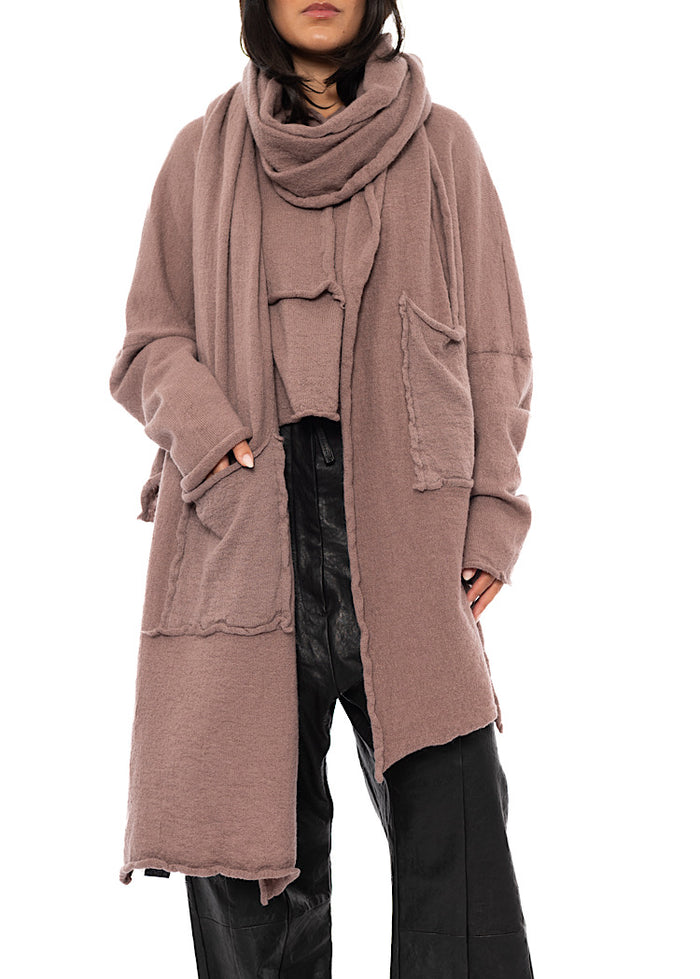 BOILED WOOL POCKET SCARF