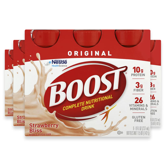 BOOST Original Creamy Strawberry Nutritional Drink 8 oz - 6 Ct - 4 Pack