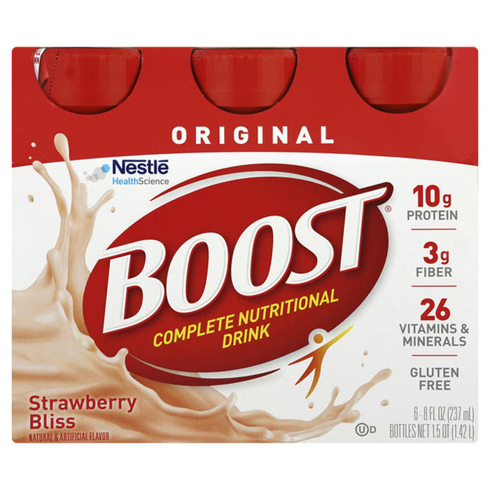 BOOST Original Creamy Strawberry Nutritional Drink 8 oz - 6 Ct - 4 Pack