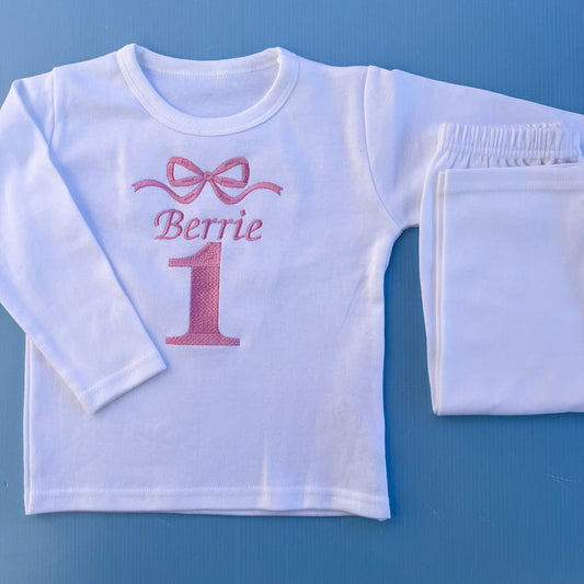 Bow Birthday Pyjamas