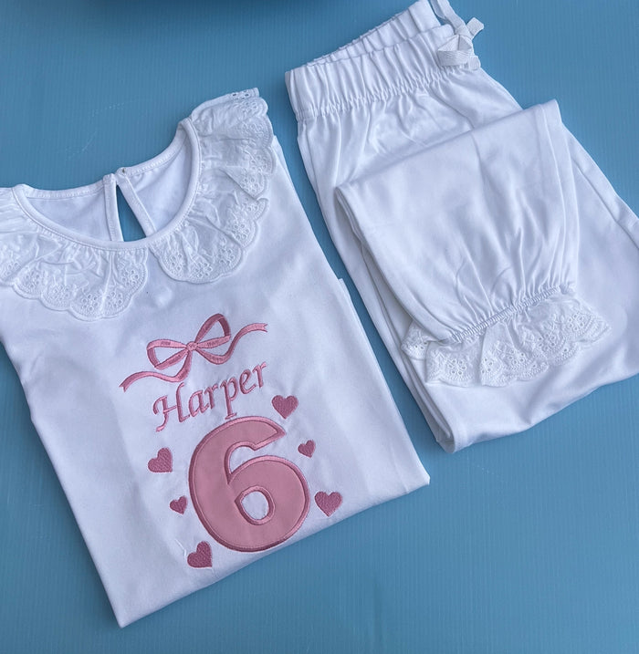 Bow Birthday Pyjamas