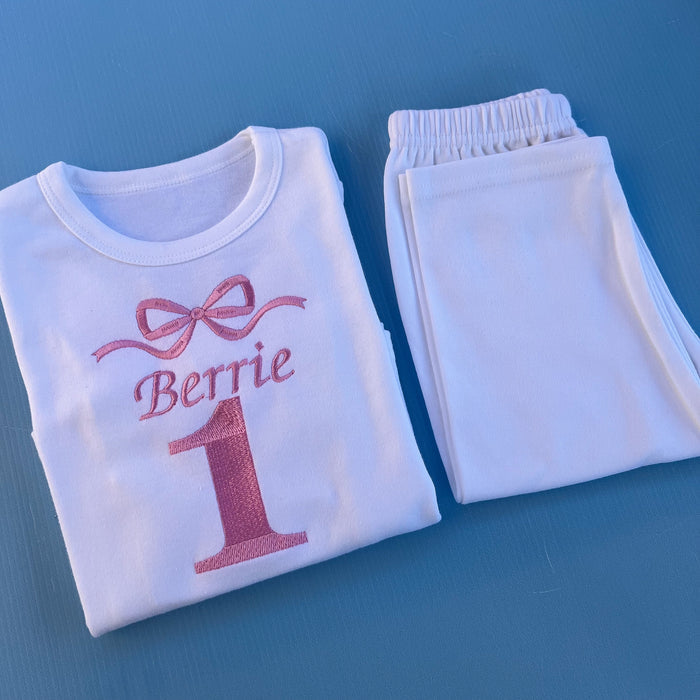 Bow Birthday Pyjamas