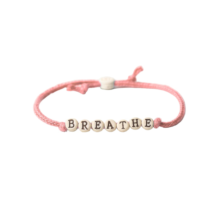 Breathe Friendship Bracelet on Hand-woven Cord