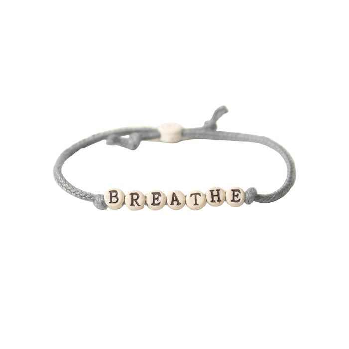 Breathe Friendship Bracelet on Hand-woven Cord