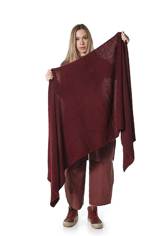BRUSHED MÉLANGE KNITTED SCARF