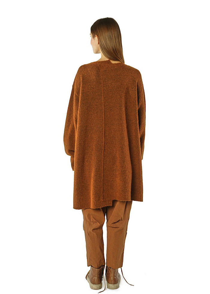 BRUSHED MÉLANGE KNITTED TUNIC *LAVA MELANGE* (Shown in BRONZE MELANGE)