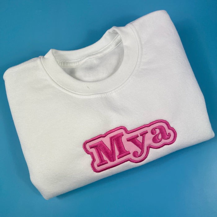 Bubble name sweatshirt