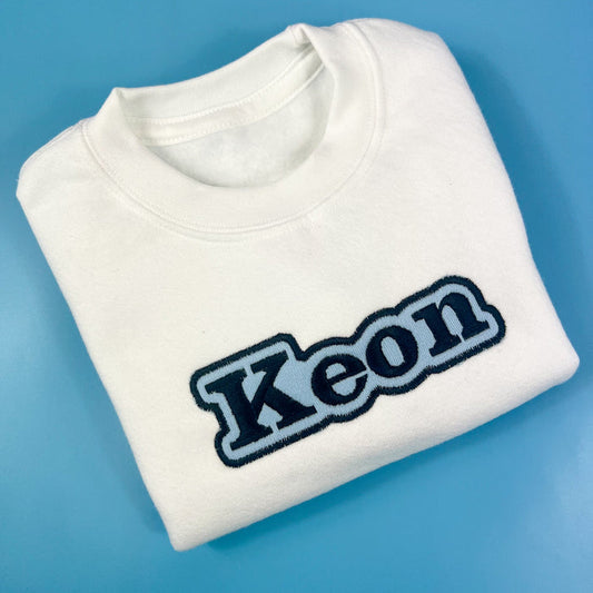 Bubble name sweatshirt