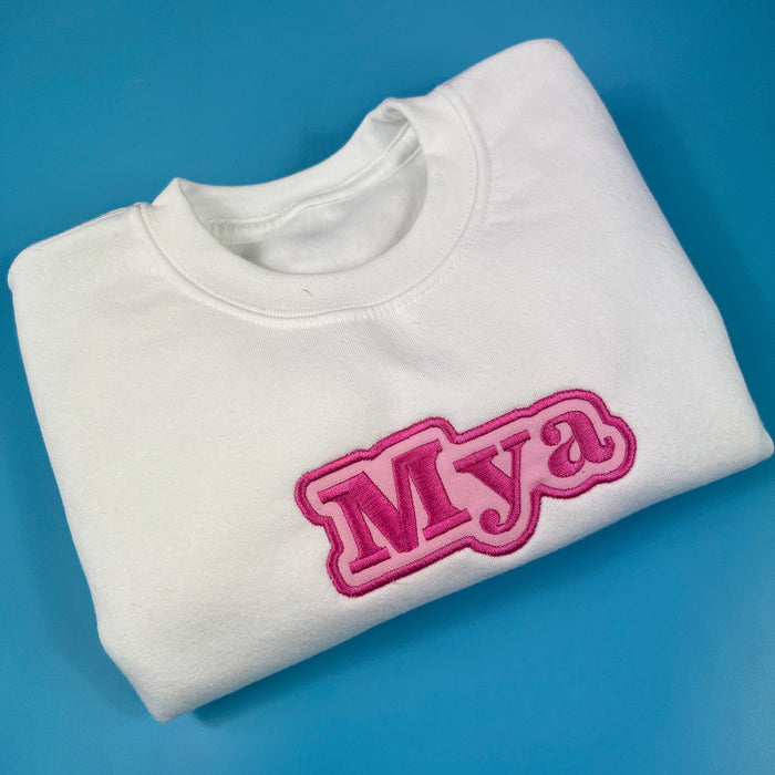 Bubble name sweatshirt