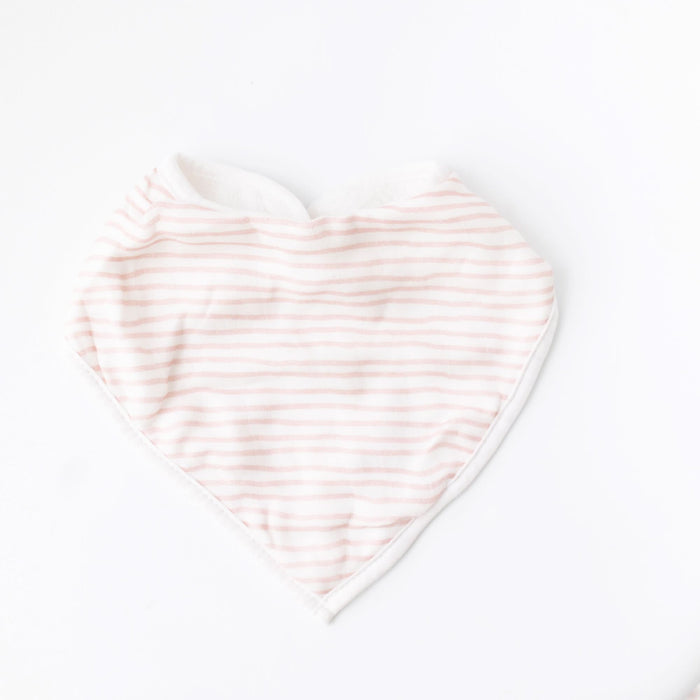 Bunny & Pink Wave Bib Set