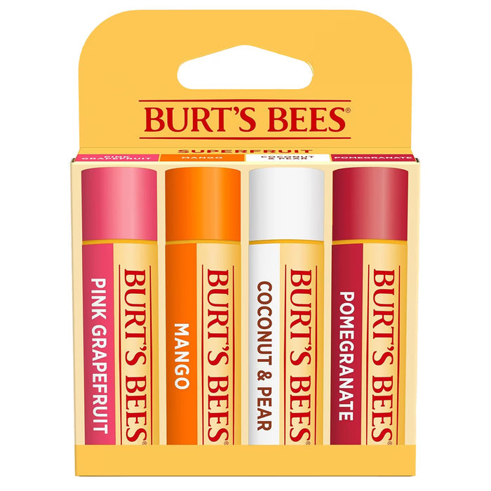 Burt’s Bees Superfruit Lip Balm 0.15 oz - 4 Ct - 12 Pack