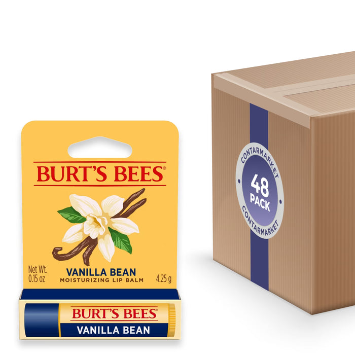 Burt’s Bees Vanilla Bean Lip Balm 0.15 oz - 48 Pack