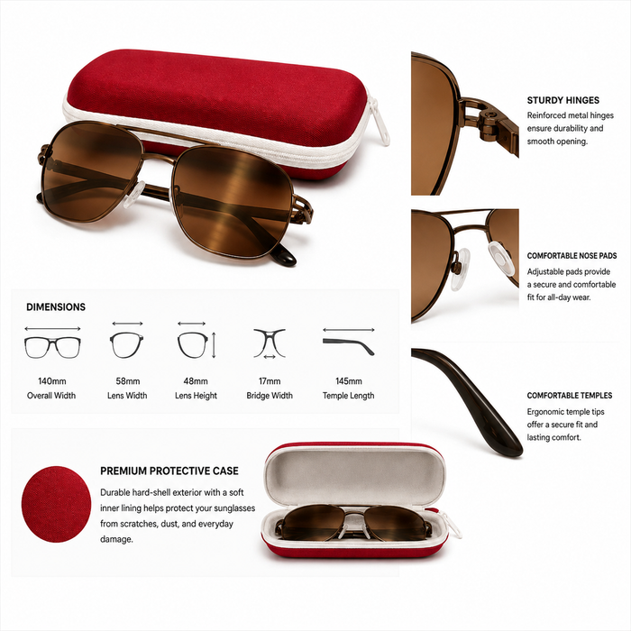 Buy IDEE Aviator Sunglasses Black For Men & Women Online
