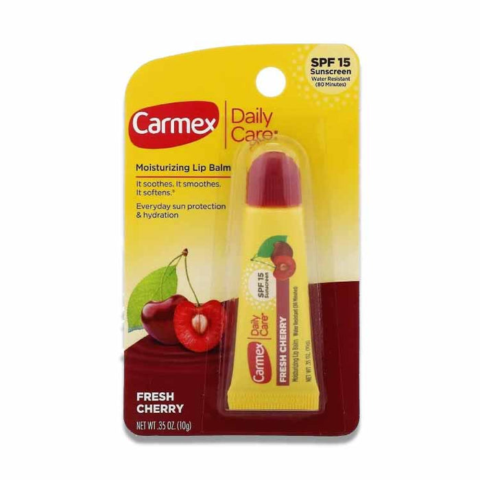 Carmex - Daily Care Moisturizing Lip Balm Tube Fresh Cherry SPF 15, 0.35 oz - 144 Pack