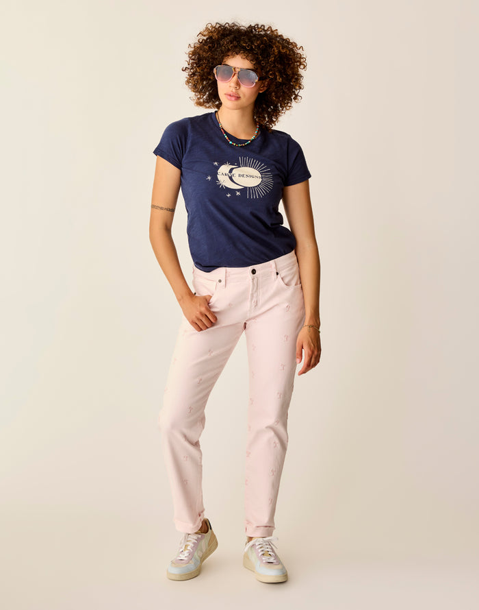Carson Jean: Pastel Embroidery - FINAL SALE