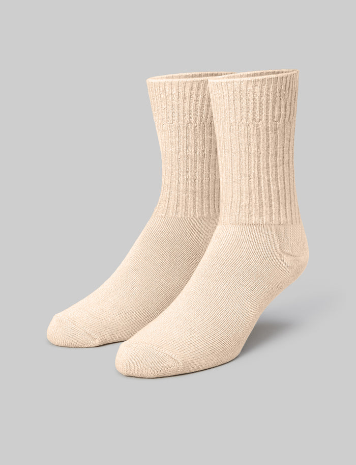 Casual Crew Sock::Taupe