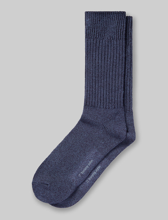 Casual Crew Sock::Orion Blue::Swatch