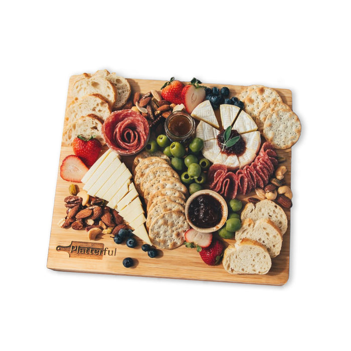 Charcuterie Kit + Handcrafted Wooden Board & Knives (Standard Trio Bundle)