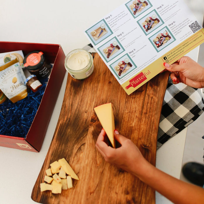 Charcuterie Kit + Handcrafted Wooden Board & Knives (Standard Trio Bundle)