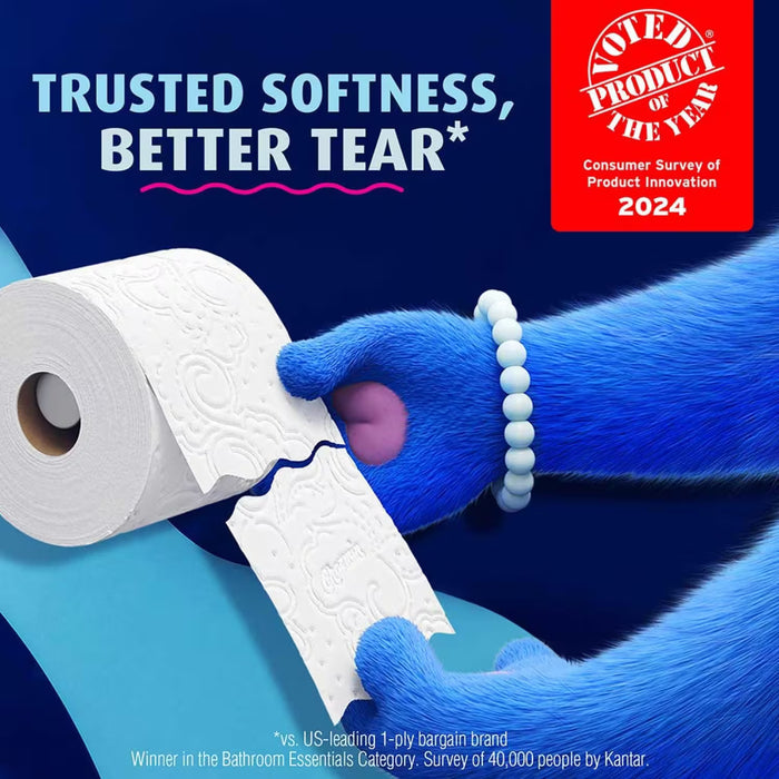 Charmin Ultra Soft Smooth Tear Toilet Paper 12 Mega Rolls 224 Sheets Per Roll - 4 Pack