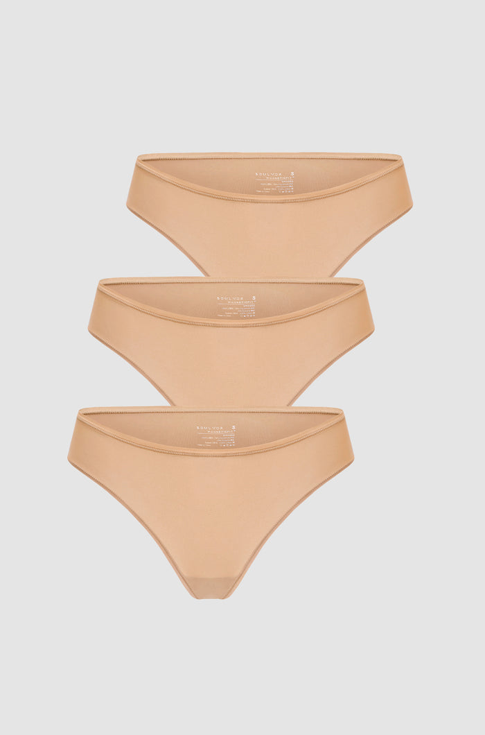 Warm Beige (3pack) / XS