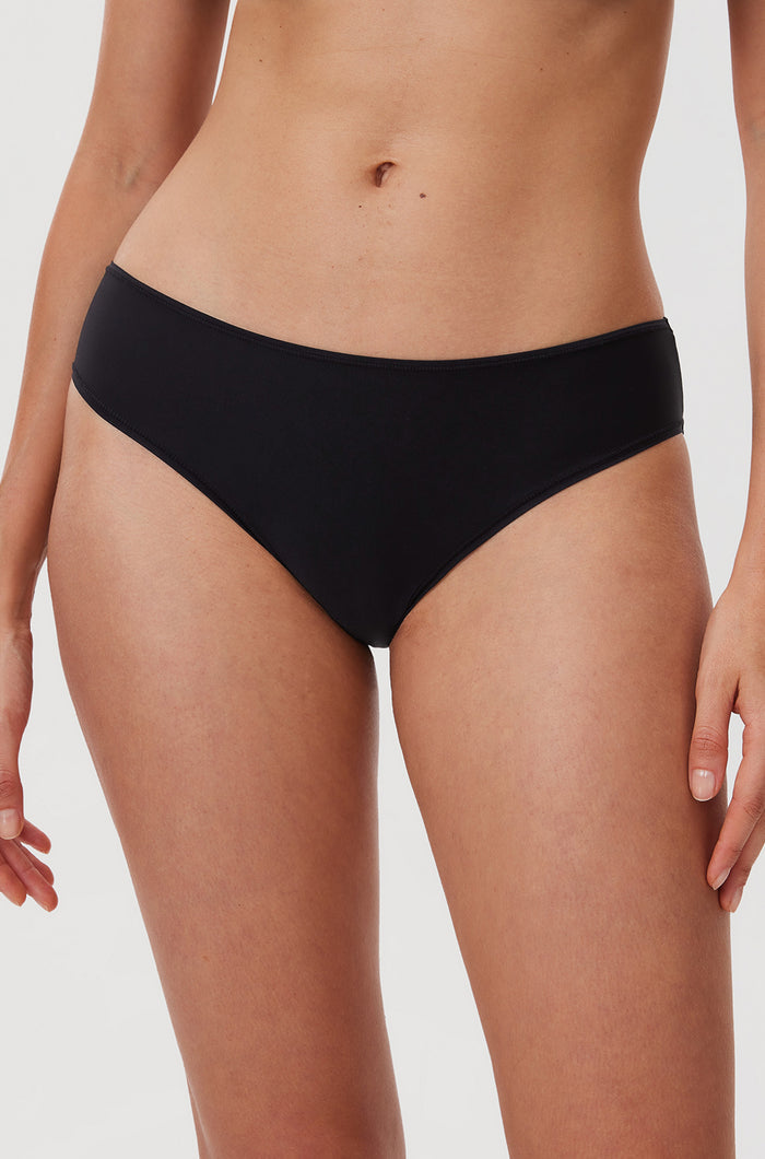 Women's Cheeky High Cut Bikini 3 Pack Black 3pack