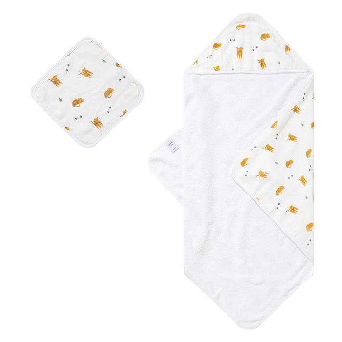 Cheetah Hooded Towel Set