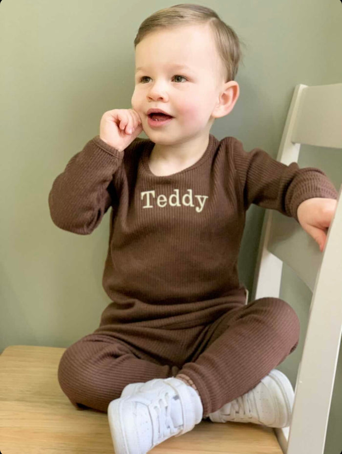 Chocolate Ribbed Loungewear