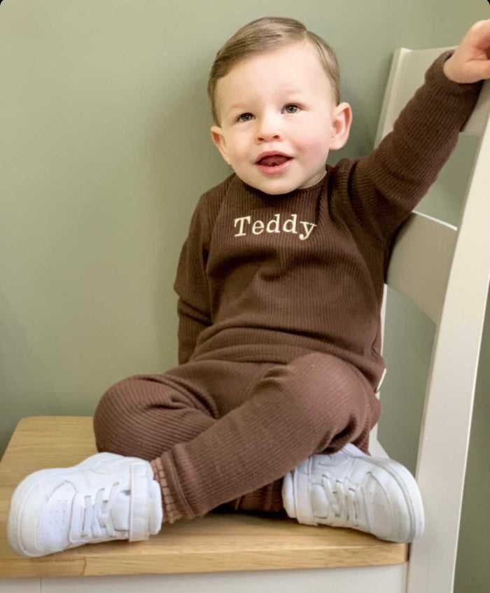 Chocolate Ribbed Loungewear
