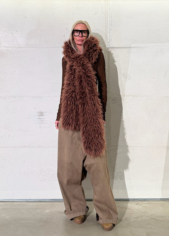 FAUX FUR HOOD
