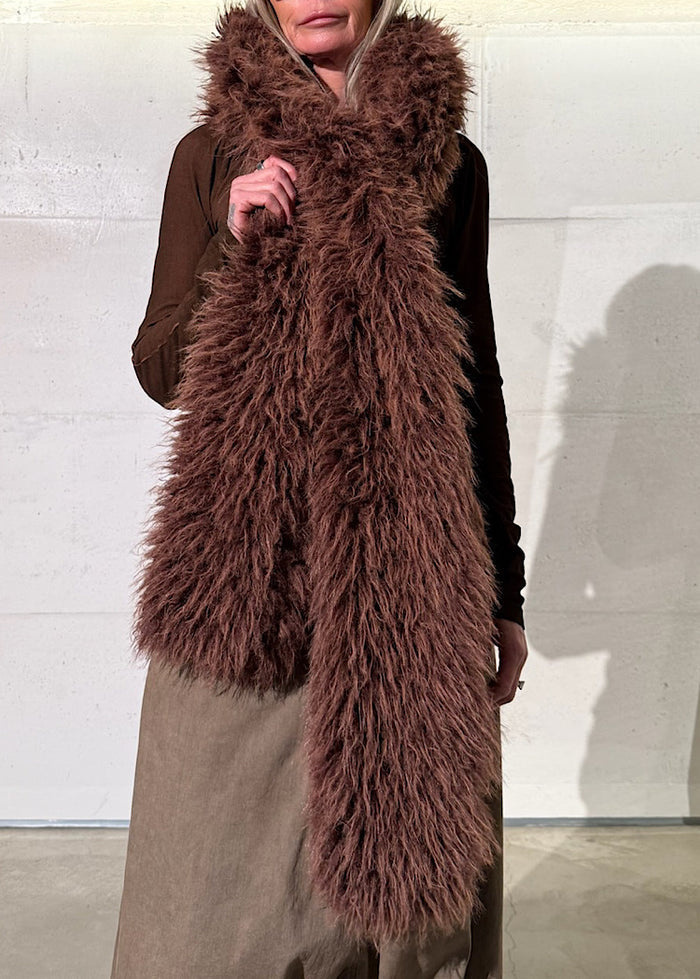 FAUX FUR HOOD